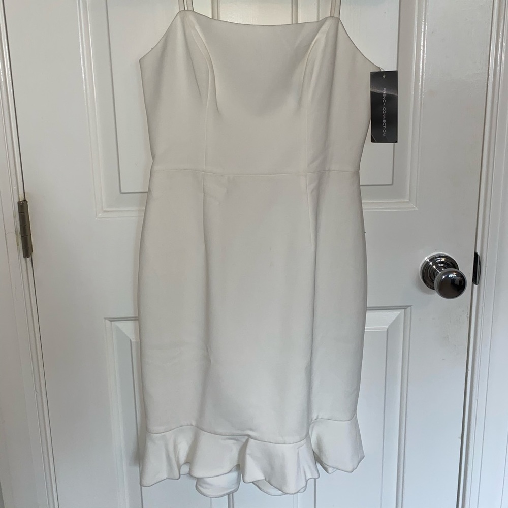 Never worn white beautiful dress!